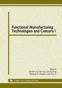 Enlarge image Cover: Functional Manufacturing Technologies and Ceeusro I - Trans Tech Publications