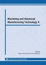 Cover: Machining and Advanced Manufacturing Technology X - Trans Tech Publications