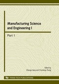 Cover: Manufacturing Science and Engineering I - Trans Tech Publications Ltd