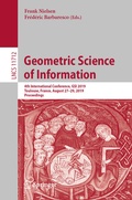 Cover: Geometric Science of Information - Springer