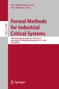 Cover: Formal Methods for Industrial Critical Systems - Springer