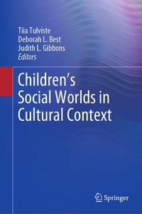 Bild: Children's Social Worlds in Cultural Context - Springer