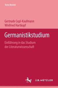 Abbildung von: Germanistikstudium - J.B. Metzler