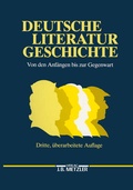 Cover: Deutsche Literaturgeschichte - J.B. Metzler