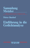 Cover: Einf&uuml;hrung in die Gedichtanalyse - J.B. Metzler