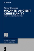 Cover: Micah in Ancient Christianity - De Gruyter