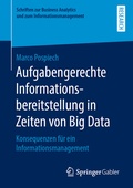 Cover: Aufgabengerechte Informationsbereitstellung in Zeiten von Big Data - Springer Gabler