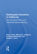 Cover: Earthquake Insurance In California - Routledge