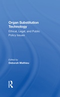 Cover: Organ Substitution Technology - Routledge