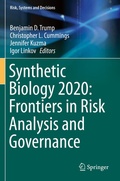 Cover: Synthetic Biology 2020: Frontiers in Risk Analysis and Governance - Springer