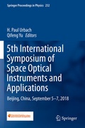 Cover: 5th International Symposium of Space Optical Instruments and Applications - Springer