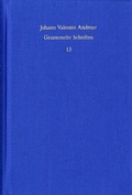 Cover: Johann Valentin Andreae: Gesammelte Schriften / Band 13: Turris Babel sive judiciorum de Fraternitate Rosaceae Crucis chaos (1619). De curiositatis pernicie syntagma (1620) - frommann-holzboog