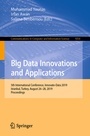 Cover: Big Data Innovations and Applications - Springer