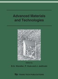 Cover: Advanced Materials and Technologies - Trans Tech Publications Ltd