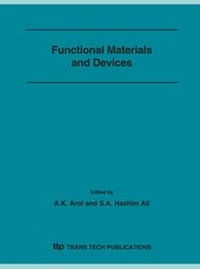 Enlarge image Cover: Functional Materials and Devices - Trans Tech Publications Ltd