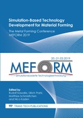 Cover: Simulation-Based Technology Development for Material Forming - Trans Tech Publications Ltd