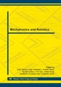 Cover: Mechatronics and Robotics - Trans Tech Publications Ltd