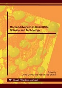 Enlarge image Cover: Recent Advances in Solid State Science and Technology - Trans Tech Publications Ltd