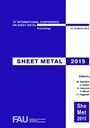 Cover: Sheet Metal 2015 - Trans Tech Publications Ltd