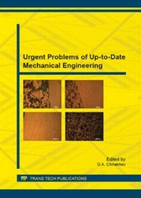 Enlarge image Cover: Urgent Problems of Up-to-Date Mechanical Engineering - Trans Tech Publications Ltd