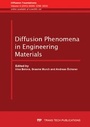 Cover: Diffusion Phenomena in Engineering Materials - Trans Tech Publications Ltd