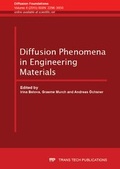Cover: Diffusion Phenomena in Engineering Materials - Trans Tech Publications Ltd