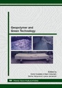 Cover: Geopolymer and Green Technology - Trans Tech Publications Ltd