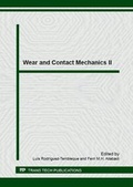 Cover: Wear and Contact Mechanics II - Trans Tech Publications Ltd