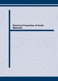 Enlarge image Cover: Electrical Properties of Oxide Materials - Trans Tech Publications Ltd