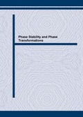 Cover: Phase Stability and Phase Transformations - Trans Tech Publications Ltd