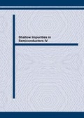 Cover: Shallow Impurities in Semiconductors IV - Trans Tech Publications Ltd