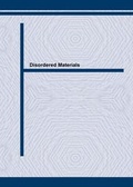 Cover: Disordered Materials - Trans Tech Publications Ltd