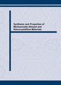 Cover: Synthesis and Properties of Mechanically Alloyed and Nanocrystalline Materials - Trans Tech Publications Ltd