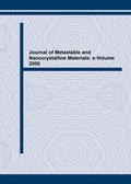Cover: Journal of Metastable and Nanocrystalline Materials: e-Volume 2000 - Trans Tech Publications Ltd
