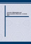 Cover: Journal of Metastable and Nanocrystalline Materials: e-volume 2001 - Trans Tech Publications Ltd