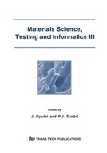 Cover: Materials Science, Testing and Informatics III - Trans Tech Publications Ltd