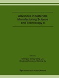 Cover: Advances in Materials Manufacturing Science and Technology II - Trans Tech Publications Ltd