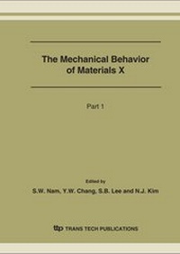 Enlarge image Cover: The Mechanical Behavior of Materials X - Trans Tech Publications Ltd