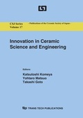 Cover: Innovation in Ceramic Science and Engineering - Trans Tech Publications Ltd