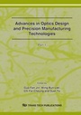 Cover: Optics Design and Precision Manufacturing Technologies - Trans Tech Publications Ltd