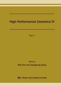 Enlarge image Cover: High-Performance Ceramics IV - Trans Tech Publications Ltd