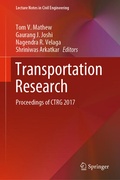 Cover: Transportation Research - Springer