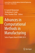 Cover: Advances in Computational Methods in Manufacturing - Springer