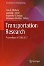 Cover: Transportation Research - Springer