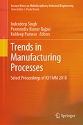 Cover: Trends in Manufacturing Processes - Springer