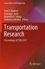 Cover: Transportation Research - Springer