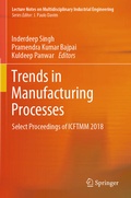 Cover: Trends in Manufacturing Processes - Springer