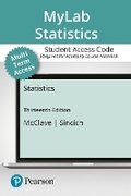 Cover: Mylab Statistics with Pearson Etext -- 24 Month Standalone Access Card -- For Statistics - Pearson