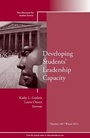Cover: Developing Students' Leadership Capacity - Jossey-Bass