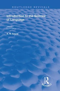 Enlarge image Cover: Introduction to the Science of Language - Routledge